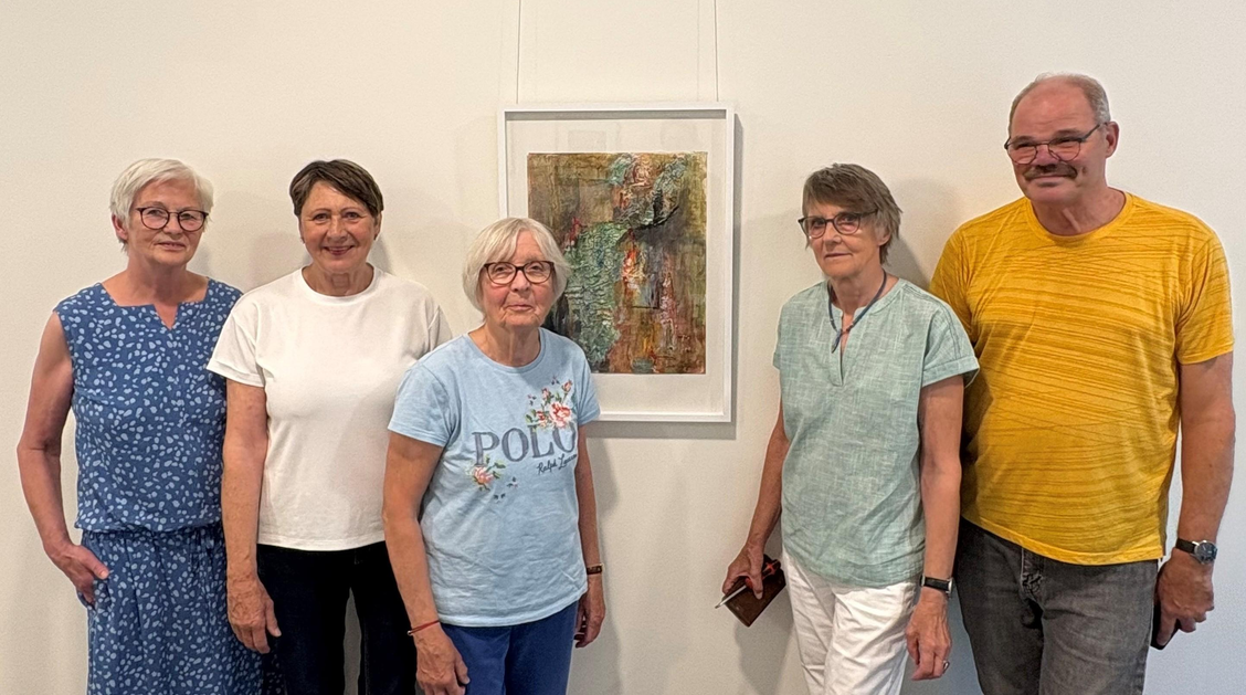 5 Personen und ein Kunstbild