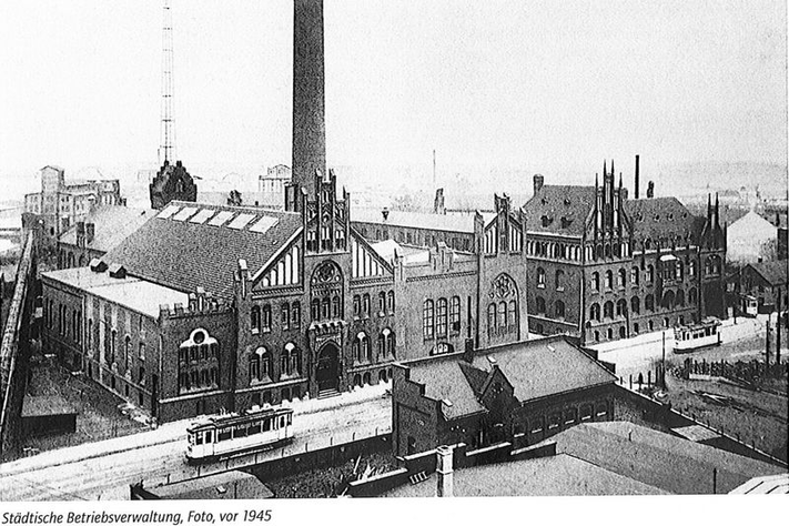 Abbildung: Städtische Betriebsverwaltung von 1945.