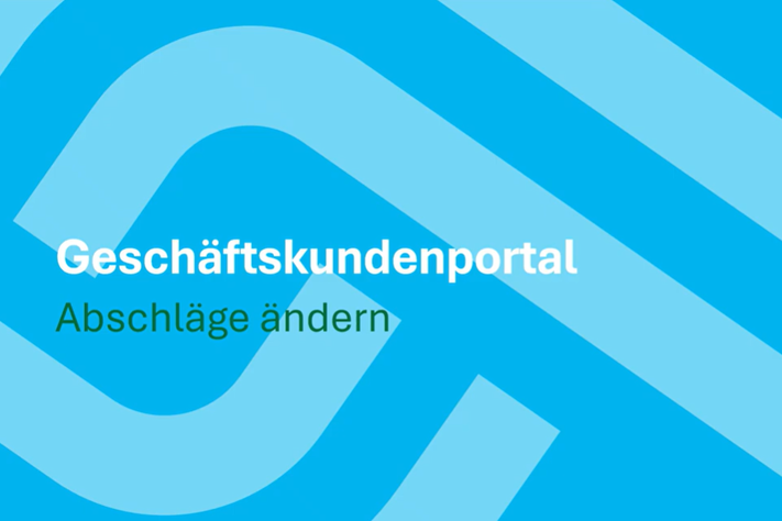 Geschäftskundenportal: Abschläge anpassen