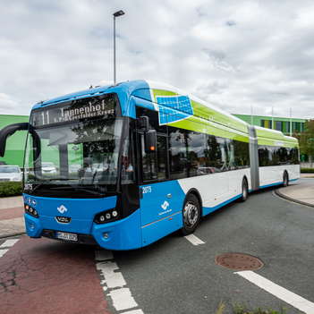 E-Bus in Gievenbeck E-Bus in Gievenbeck