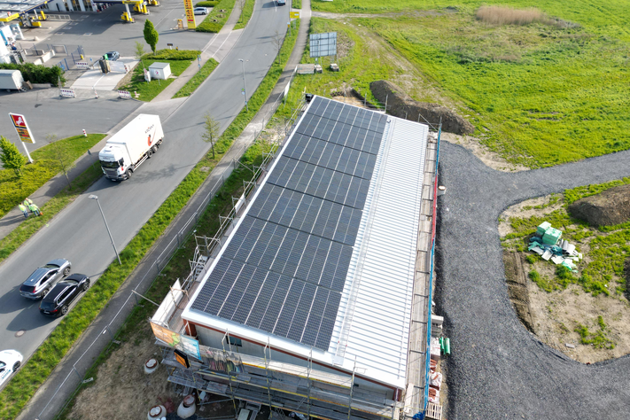 Solaranlagen auf dem Umspannwerk Hansa Business Park.
