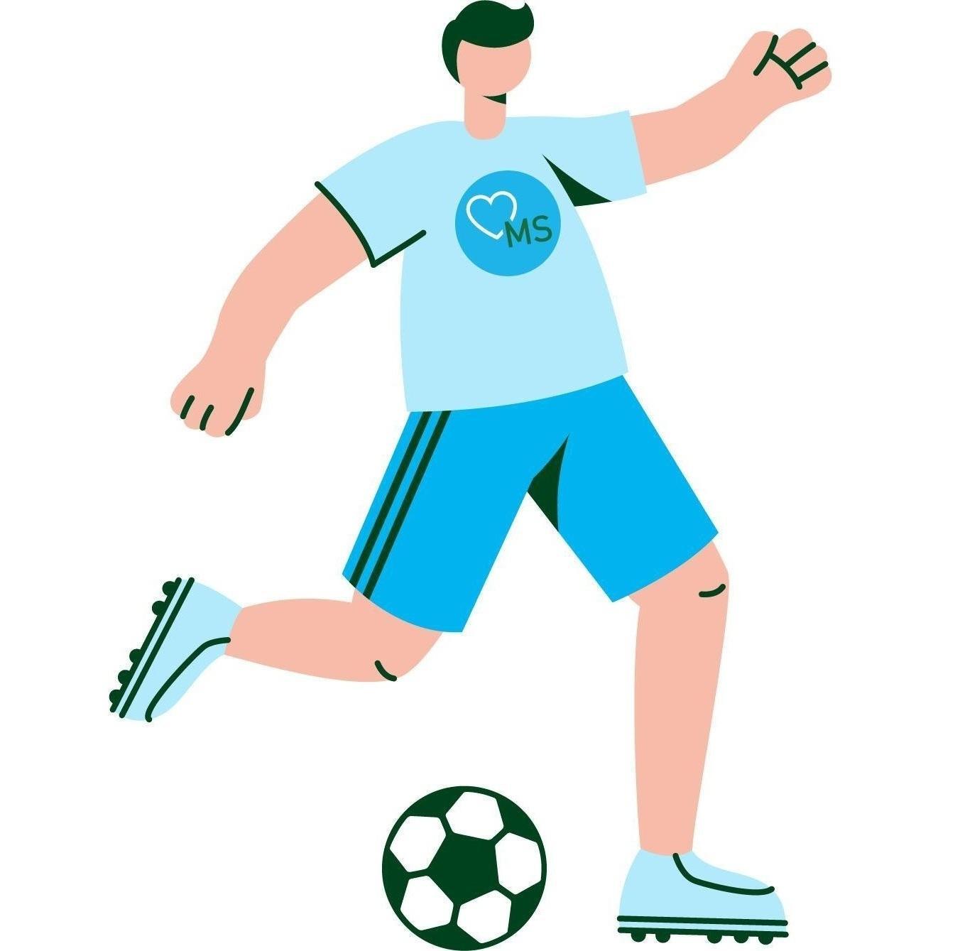 Illustration: Fußballspieler