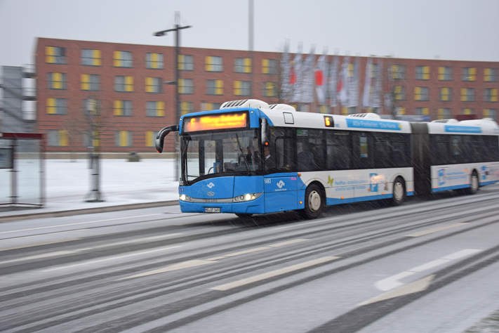 In kalter und nasser Witterung steigen viele Münsteraner auf den Bus um. Dafür verstärken die Stadtwerke das Liniennetz.