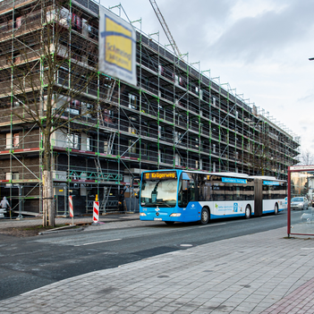 Fahrplanwechsel im April: Die Linie 17 wird im Zentrum Nord künftig auch an den Wochenenden fahren, um das dortige Wohngebiet anzubinden.